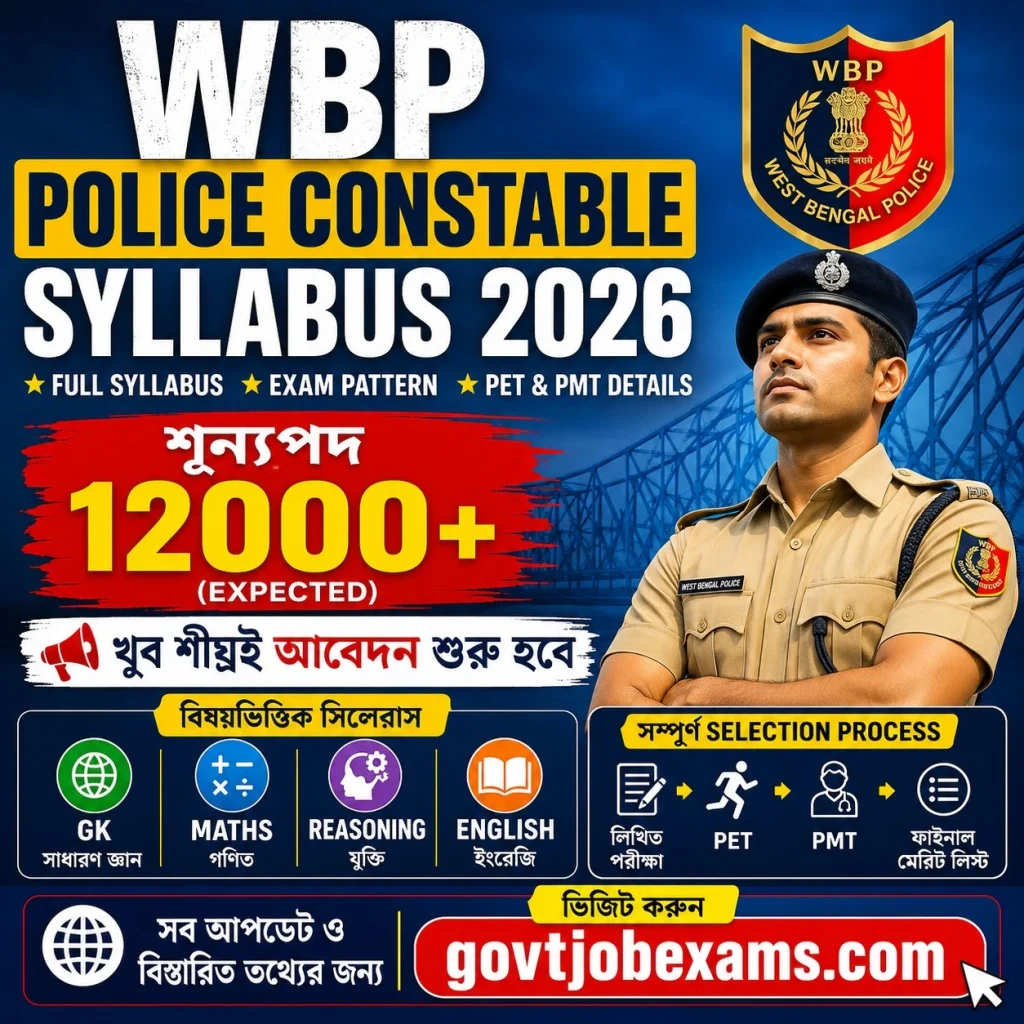 WB Police Constable Recruitment 2026