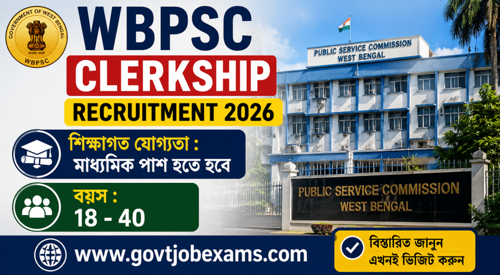 WBPSC clerkship recruitment 2026